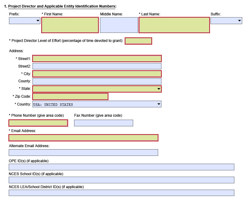 S2S - 'ED SF424 Supplement' Form Instructions – Kuali Research