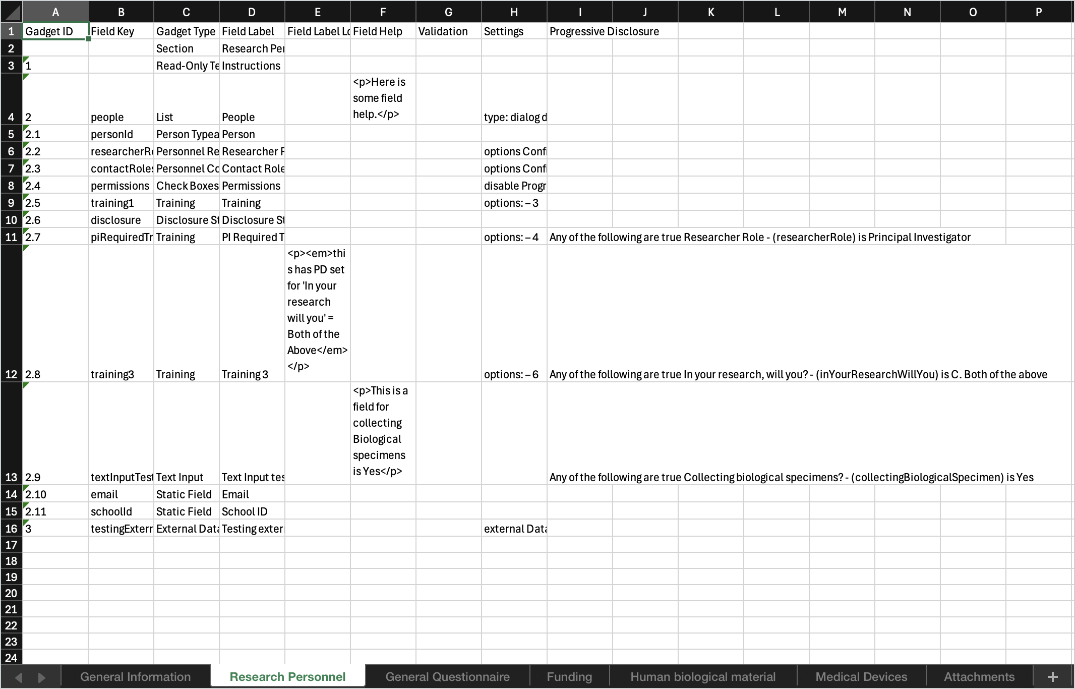 Template Export Outline Download